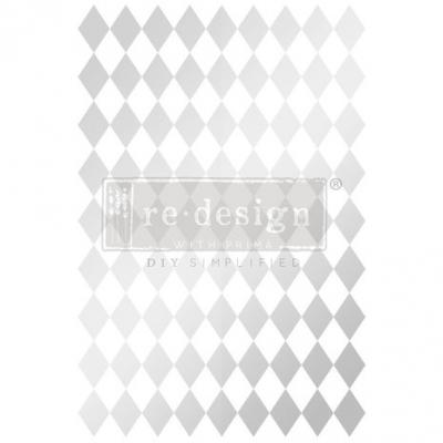 Prima Marketing Re-Design Transferpapier - Silver Harlequin